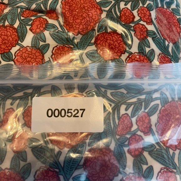 Tulip Top Button Down Floral Tunic 100% Cotton Long Sleeve Size Large Boxy - Picture 13 of 13